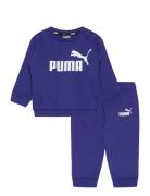 Minicats Ess Crew Jogger Fl PUMA Blue