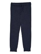 Merino Classic Rib Leggings W. Drawstrings Copenhagen Colors Navy