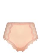 Lace Mesh Highwaist Briefs Understatement Underwear Pink