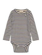 Body L/S Modal Striped Petit Piao Brown