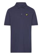 Plain Polo Shirt Lyle & Scott Navy