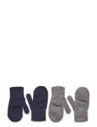 Comfy Mittens 2-Pack Melton Navy