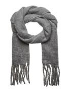 Scarf Big Fringe Solid Lindex Grey