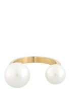 Next Pearl Ring G/White - L SNÖ Of Sweden Gold