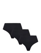 Brief Rib Thong High Seamless Lindex Black