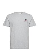 Reg Archive Shield Emb Ss T-Shirt GANT Grey