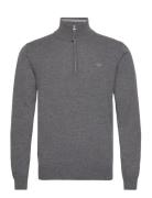 Superfine Lambswool Half Zip GANT Grey