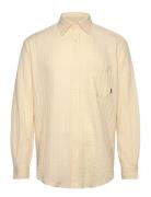 Wbyuzo Struck Shirt Woodbird Beige