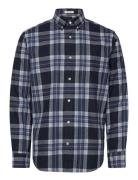 Reg Tartan Melange Check Shirt GANT Navy