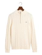 Cotton Cable Half Zip GANT Cream