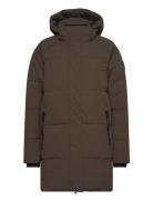 Greyston W Long Puffer Jacket Whistler Brown