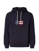 Kevin Organic Cotton Logo Hoodie Lexington Clothing Navy