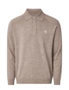 Don Merino Rugby Polo Sweater Lexington Clothing Beige