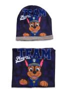 Bonnet + Gloves + Collar Paw Patrol Blue