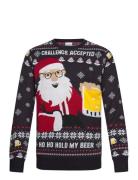 Ho Ho Hold My Beer Sweater Christmas Sweats Navy