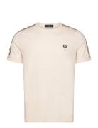 Contrast Tape Ringer Tee Fred Perry Cream