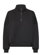 Elevated Double Knit Loose Mock Neck VANS Black