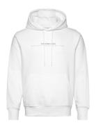 Minimal Logo Hoodie Calvin Klein Jeans White