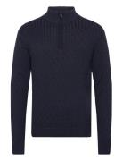 Cable 1/2 Zip Jumper French Connection Navy