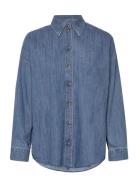 Women Blouses Woven Long Sleeve Esprit Casual Blue