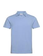 Stretch Cotton Polo T-Shirt Filippa K Blue