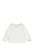 Contrast Detail T-Shirt Mango White