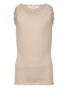 Beatha Silk Top W/ Lace Rosemunde Kids Beige