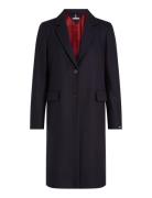 Wool Blend Classic Coat Tommy Hilfiger Navy