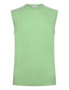 Man Classic O-Neck Vest Davida Cashmere Green