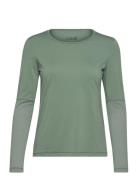 Essential Mesh Detail Long Sleeve Casall Green