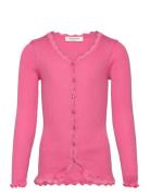 Rkbeatha Ls Cardigan W/ Lace Rosemunde Kids Pink