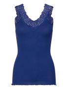 Organic Top W/ Lace Rosemunde Navy