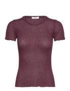 Belize Poinetelle T-Shirt Rosemunde Burgundy