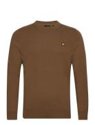 Cotton Merino Crew Neck Jumper Lyle & Scott Brown