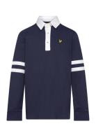 Applique Embroidery Rugby Shirt Lyle & Scott Navy