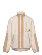 Woven Trim Sherpa Fleece Lyle & Scott Beige