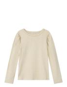 Nmfnigella Ls Slim Top Name It Beige