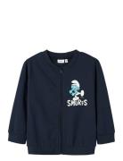 Nmnjax Smurf Nreg Sweat W Zip Unb Bfu Name It Navy