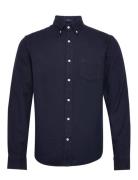 D1. Reg Ut Herringb Shirt GANT Navy