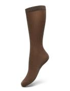 Magda Shimmery Socks Swedish Stockings Brown