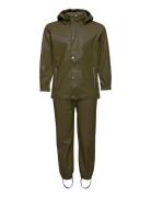 Rainwear Set Solid En Fant Green