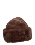 Hat Fur Lindex Brown