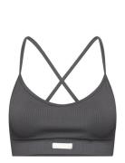 Studio Seamless Ribbed Strap Bra Björn Borg Black