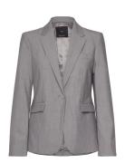 Straight-Fit Suit Jacket Mango Grey