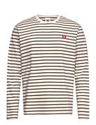 Wwmel Badge Longsleeve Double A By Wood Wood Cream