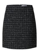 Slfwilma Mw Mini Skirt Selected Femme Black