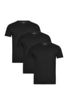 Stretch Vn Tee Ss 3Pack Tommy Hilfiger Black