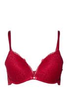 Marine Padded Push-Up Underwired Bra Hunkemöller Red