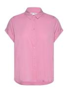 Majan Ss Shirt 9942 Samsøe Samsøe Pink