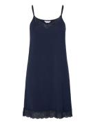 Bamboo Slip With Lace Lady Avenue Navy